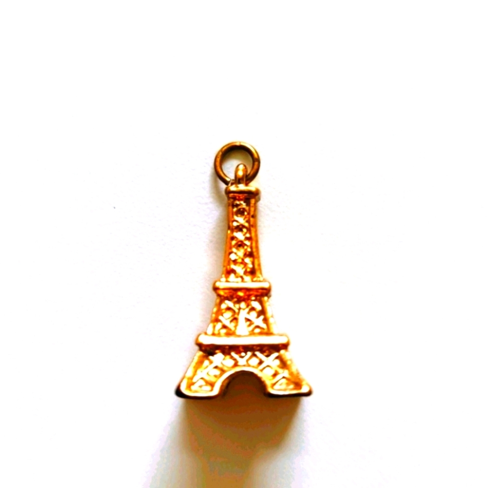 Rose Gold Eiffel Tower Small Pendant